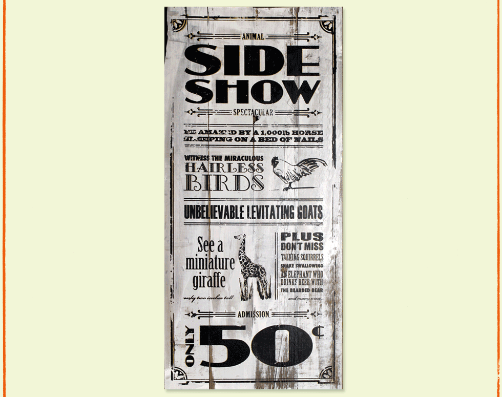 animal sideshow spectacular